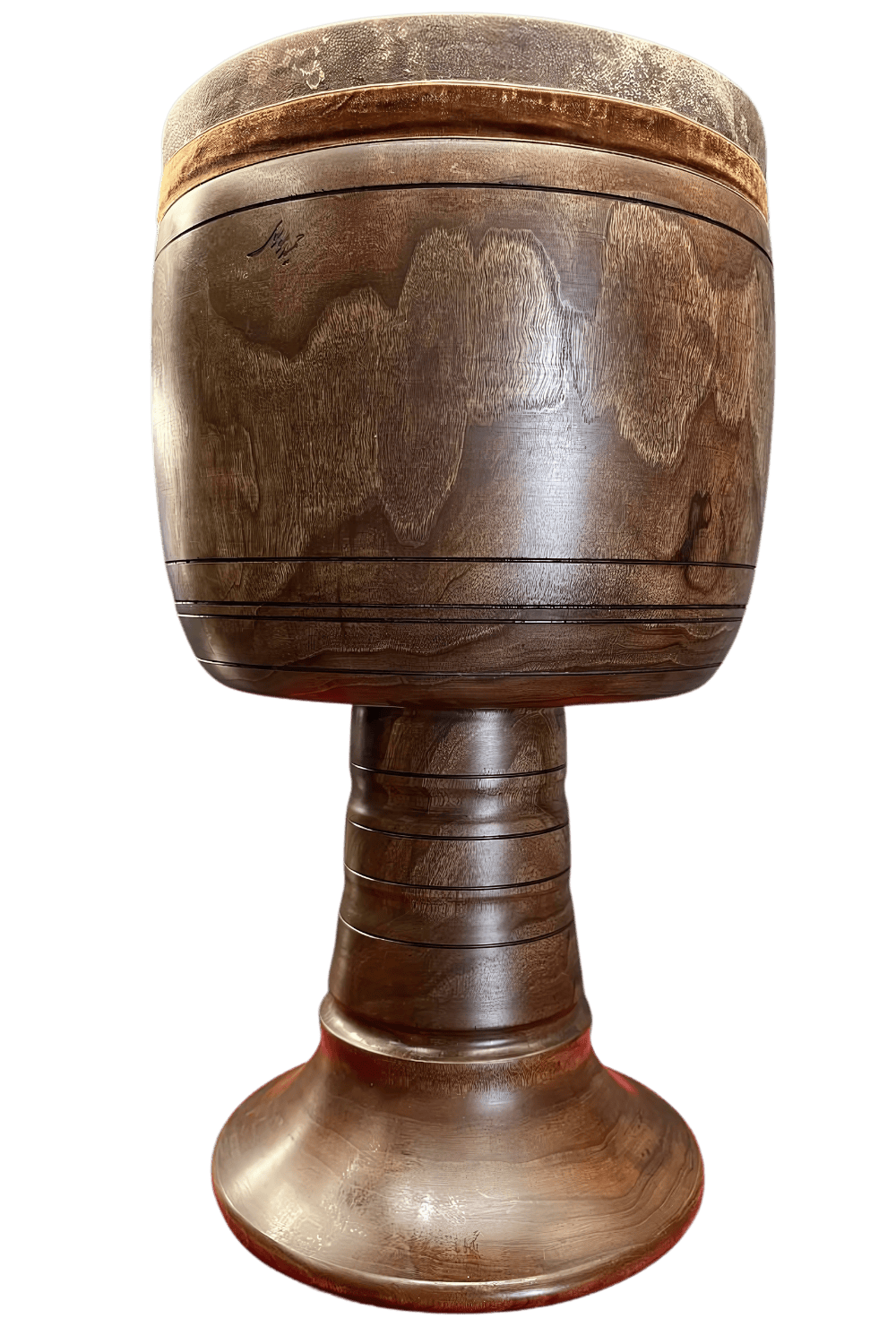 عکس 1 تنبک یک تکه موسوی مدل ویژه چوب گردو