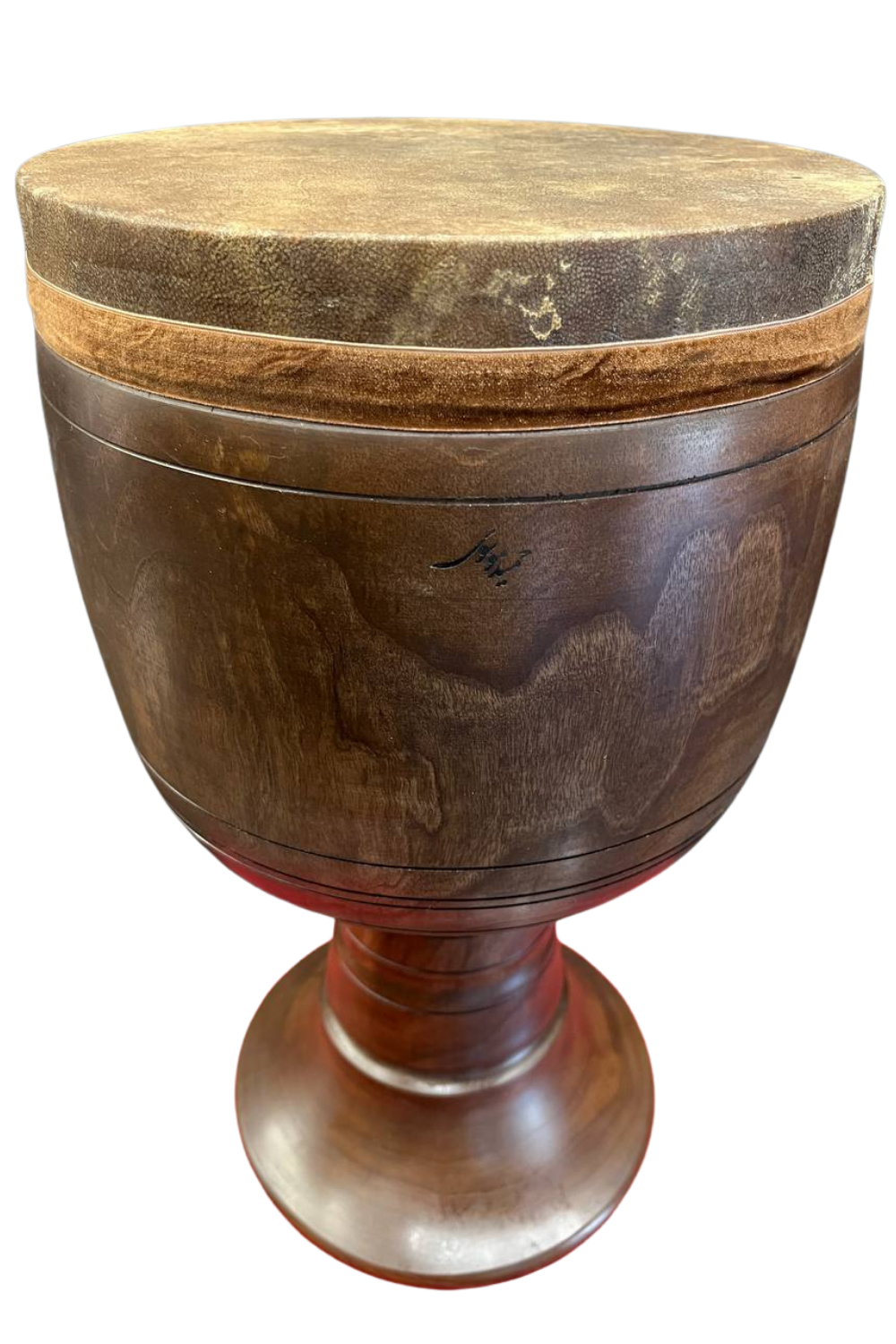 عکس 2 تنبک یک تکه موسوی مدل ویژه چوب گردو